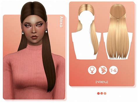 Alexa Hairstyle By Enriques4 From Tsr • Sims 4 Downloads