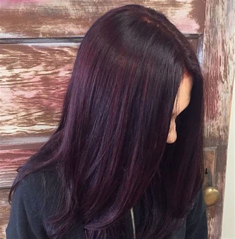 Plum hair color is slowly but surely transitioning into one of the most endearing and loved hair trends of the last years. Beautiful plum color with red violet highlights by ...