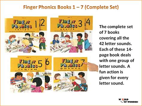 World Of Wonders Finger Phonics Books 1 7 Complete Set