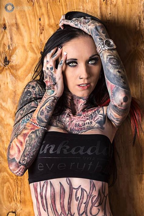 All Alt Models All The Time ♥ Girl Tattoos Goth Beauty Inked Girls