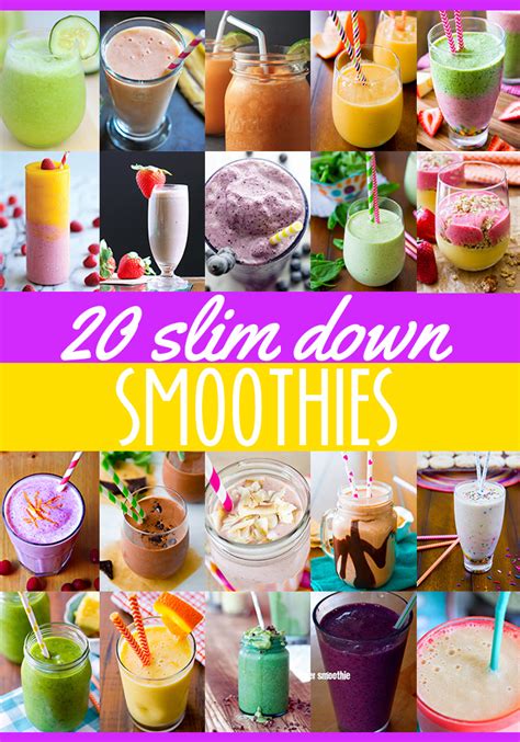 20 Slim Down Smoothie Recipes Andreas Notebook