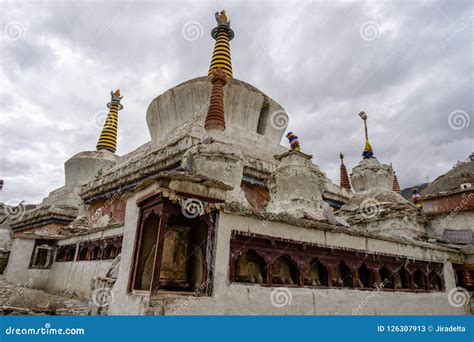Ancient Stupa Of Lamayuru Monastery Tibet Buddhism Temple Stock Image