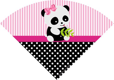 Panda Rosa Personalizados Gratuitos Inspire Sua Festa ® Panda Themed