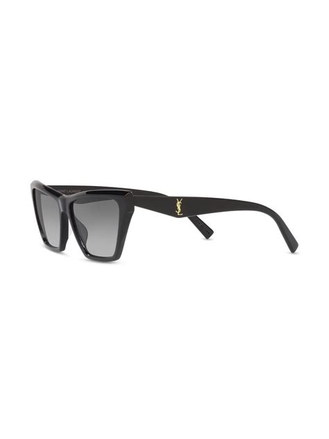 Saint Laurent Sl M103 Cat Eye Sunglasses In Black Modesens