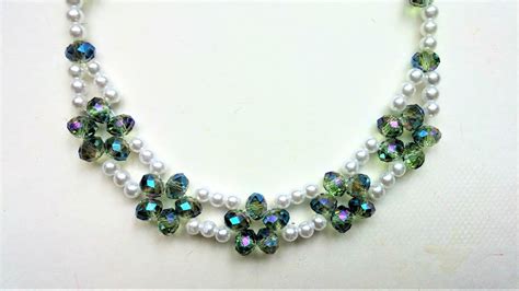 Inspire yourself with these free beading patterns you can download today! Elegant bridal necklace. Beading tutorial for beginners ...