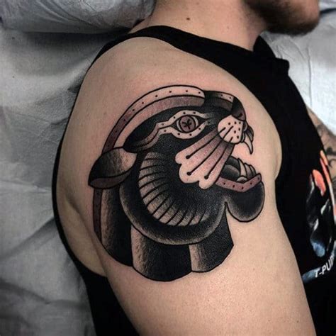 It's one of the coolest choices for those that want to connote their strong traits or. Top 57 Traditional Panther Tattoo Ideas [2021 Inspiration ...