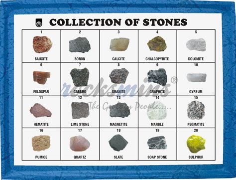 Collection Of Stones Set Of 20 Stones Wide Stone Collection