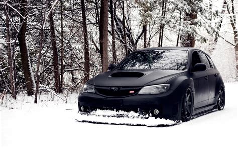 Matte Black Subaru Wrx Sti