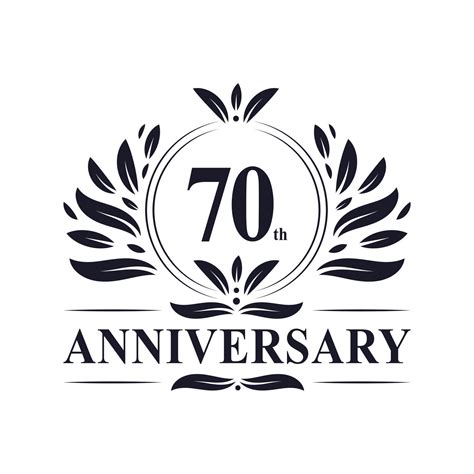 70th Anniversary Celebration Luxurious 70 Years Anniversary Logo