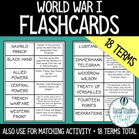 Pin On World War I Teaching Resources For Middle School And High School