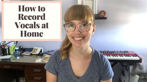How To Record Vocals At Home Youtube
