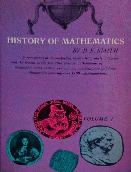 History Of Mathematics 2 Volumes By Smith David Eugene Good Soft