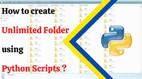 Create Unlimited Folders In Python Using Mkdir Make Folder In