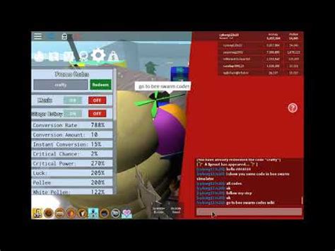 By using the new active roblox bee swarm simulator codes, you can get bees, jelly beans, bamboo, and other various items. Codes in Bee Swarm Simulator 2019!!!! - YouTube
