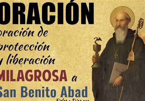 Oración A San Benito Abad Protección Y Liberación