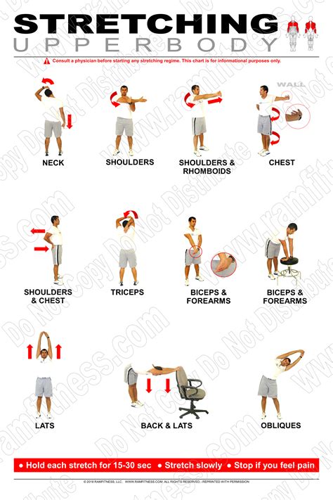 Upper Body Stretching Poster