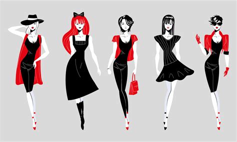Women In Fashion Clothes Vector Art At Vecteezy