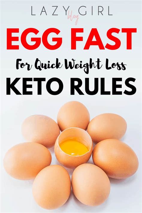 Egg Fast Keto Rules Lazy Girl Blog