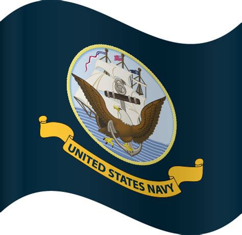 Vector Country Flag Of The United States Navy Waving Vector