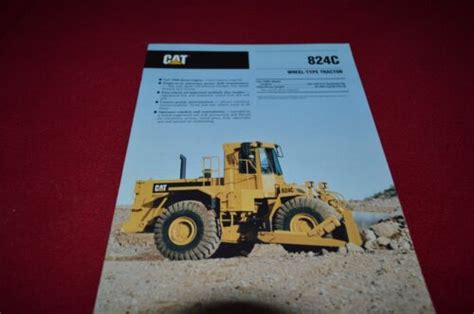 Caterpillar 824c Wheel Tractor Dozer Dealers Brochure Dcpa8 Ver2 Ebay
