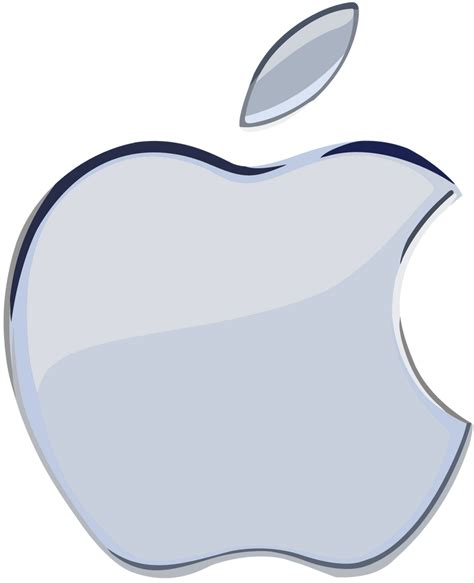 Apple Logo Silver Png png image