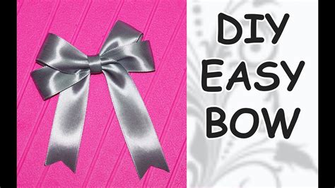 Diy Easy Diy Cfrafts Diy Ribbon Bow How To Make A Bow Out Of