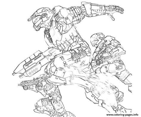 Halo 3 Odst Coloring Pages Printable
