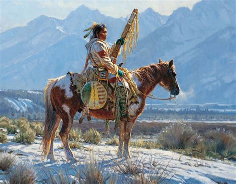 Native American Western Artwork By Martin Grelle Amo