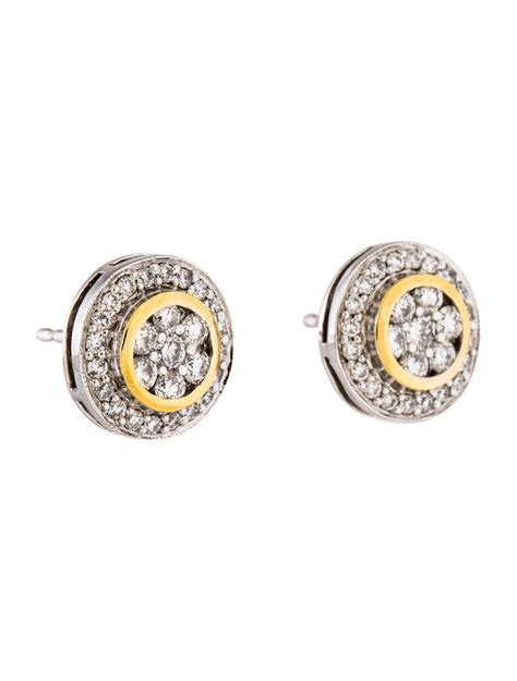 Earrings 14k Diamond Circle Stud Earrings Earrings Earri36719 The