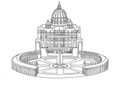 Desenho De Vaticano Para Colorir E Imprimir