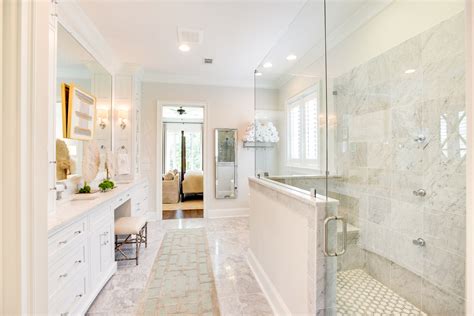 Clean Classic Master Suite Bathroom Design Tuscaloosa Alabama — Toulmin
