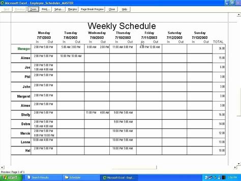 Identify each user by a password and pc name. 40 Monthly Staff Schedule Template in 2020 | Weekly schedule template excel, Schedule template ...