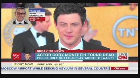 Actor Cory Monteith Finn Hudson On Glee Found Dead At 31 In Vancouver Hotel Room July 14