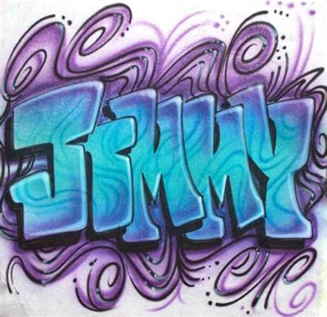 Single Name And Graffiti Styles For Your Airbrushed Shirt Graffiti