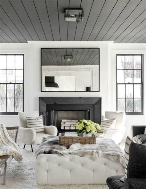 Shiplap on the ceiling is beautiful and elevates the whole room. Three Design Trends I'm Loving - The House of Silver Lining