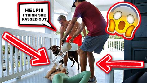 Passing Out While Working Out Prank On Boyfriend Goes Wrong Youtube