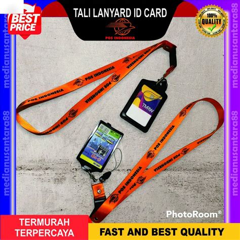 Jual Tali Id Card Lanyard Pos Indonesia Name Tag Paket Lengkap Berkualitas Shopee Indonesia