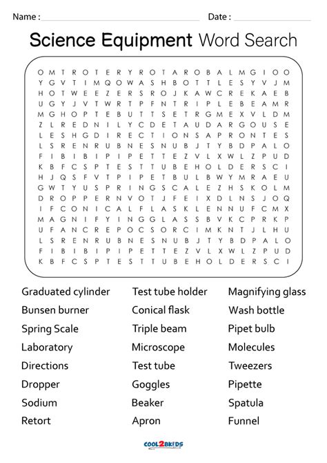 Word Search Science Printable Heres A Huge List Of Free Science