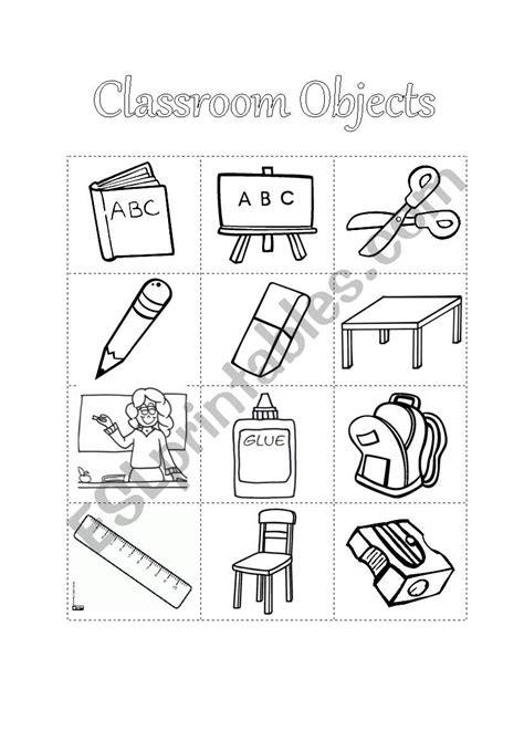 15 Classroom Objects Coloring Pages Printable Coloring Pages