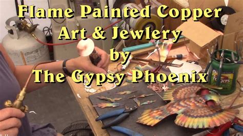 Flame Painted Copper Art And Jewelry Youtube