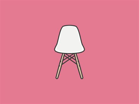 Design Icons Series Eames Dsw Chair By Vitra By What Phil Did On Dribbble