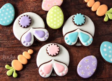how to make decorated bunny bum sugar cookies