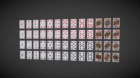 playing cards 3d models sketchfab