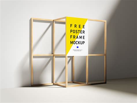 Free Wooden Poster Frame Mockup Free Mockup World