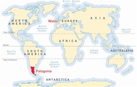 Patagonia On The World Map World Map