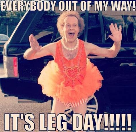 Omgeezie Everybody Out Of My Way Its Leg Day Richard Simmons