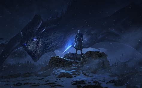 1920x1200 Dragon Night King Game Of Thrones Season 8 1080p Resolution