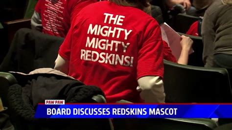 ‘redskin mascot debate raises tempers at paw paw high
