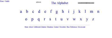 English Alphabet English