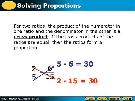Using Proportions To Solve Problems